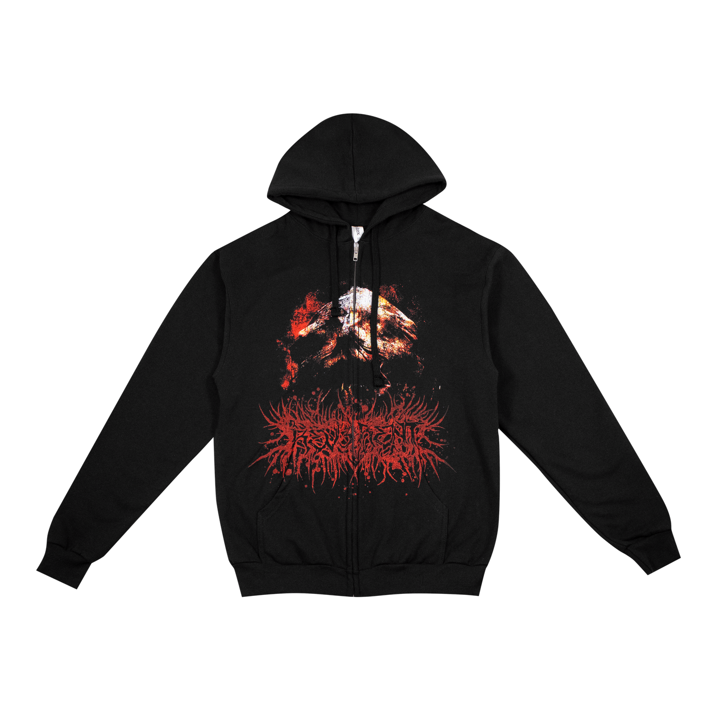 Skull Zip-Up Hoodie